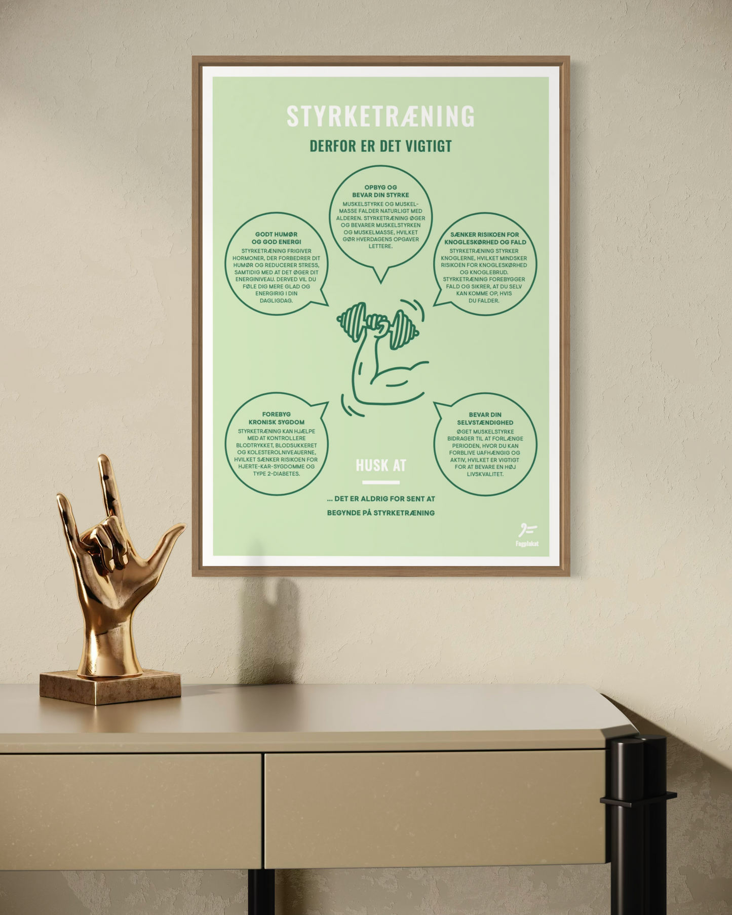 Fagplakat | Styrkestræning - Derfor er det vigtigt