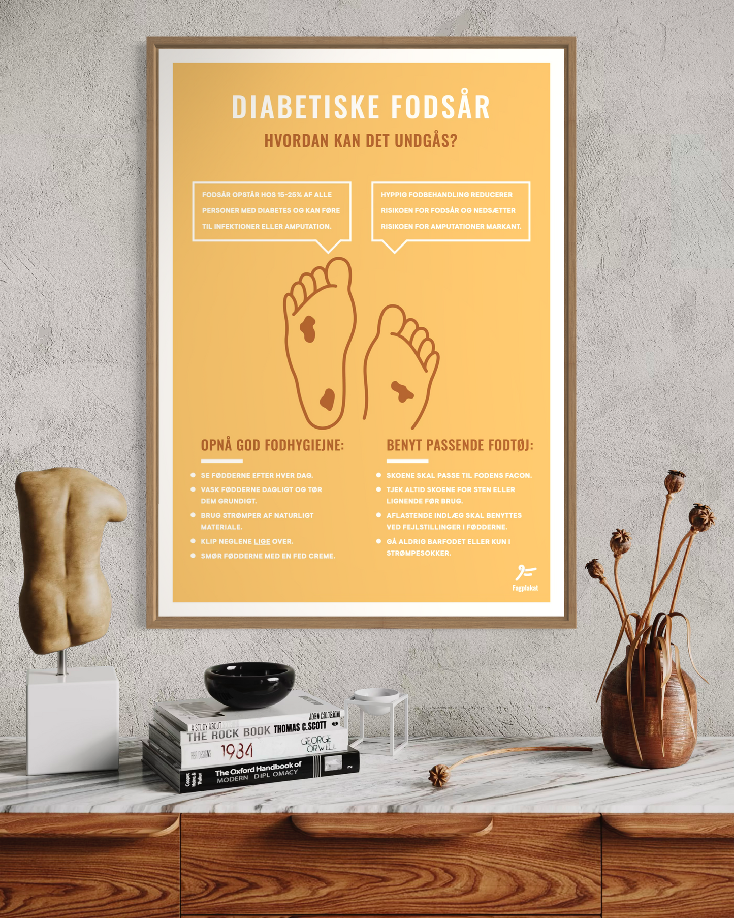 Fagplakat | Diabetiske Fodsår - Hvordan Kan Det Undgås?