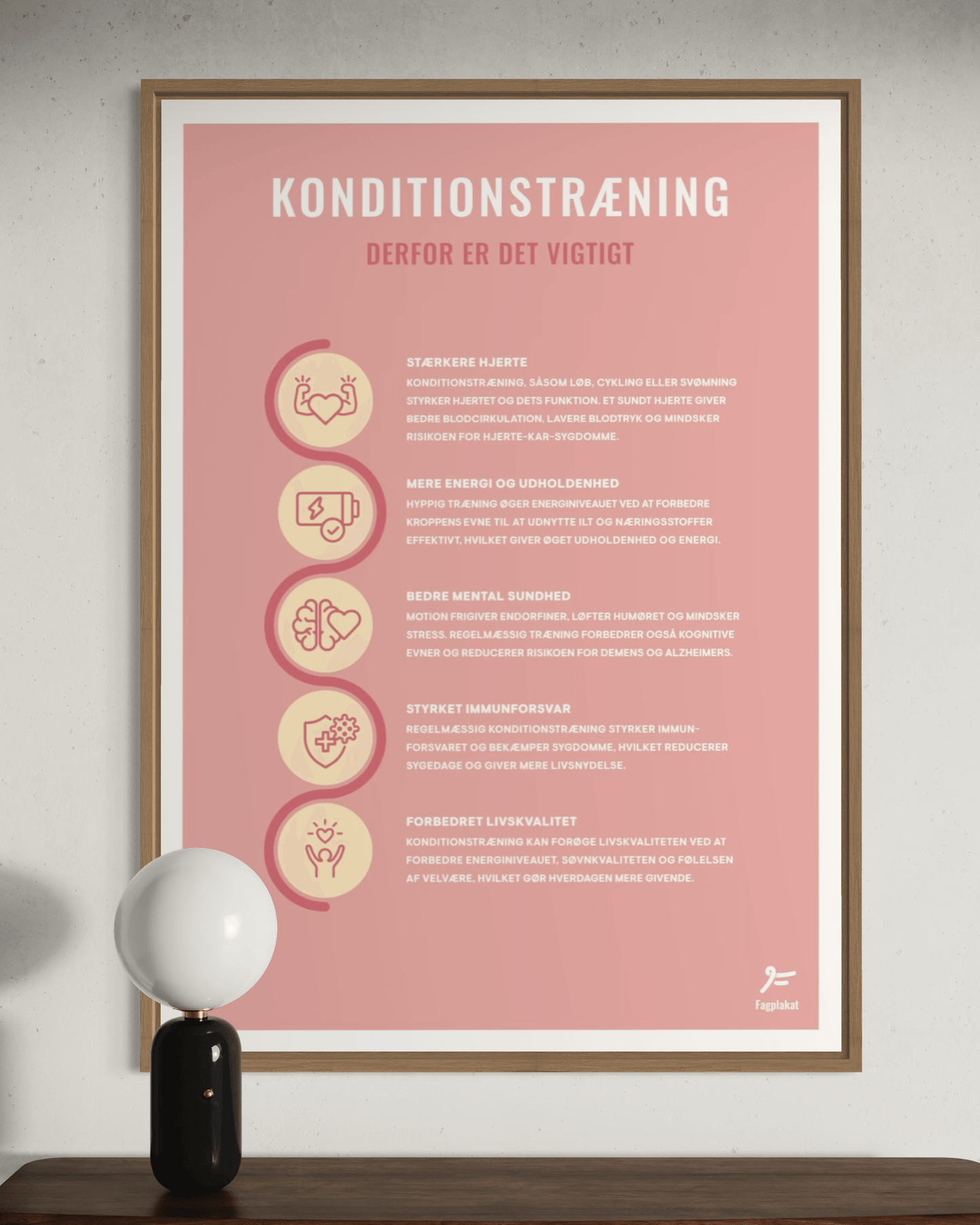 Fagplakat | Konditionstræning - Derfor er det vigtigt